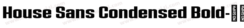 House Sans Condensed Bold字体转换
